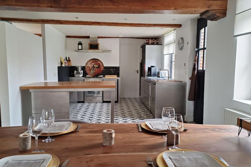 Ferme De Caractere Avec Piscine Et Cheminee Villa Sainghin-en-Mélantois Buitenkant foto
